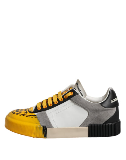 Multicolor Low Top Lace Up Sneakers Shoes