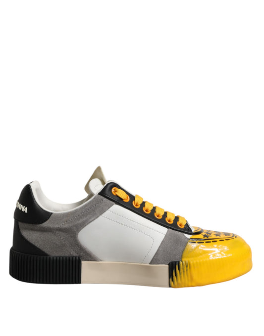 Multicolor Low Top Lace Up Sneakers Shoes