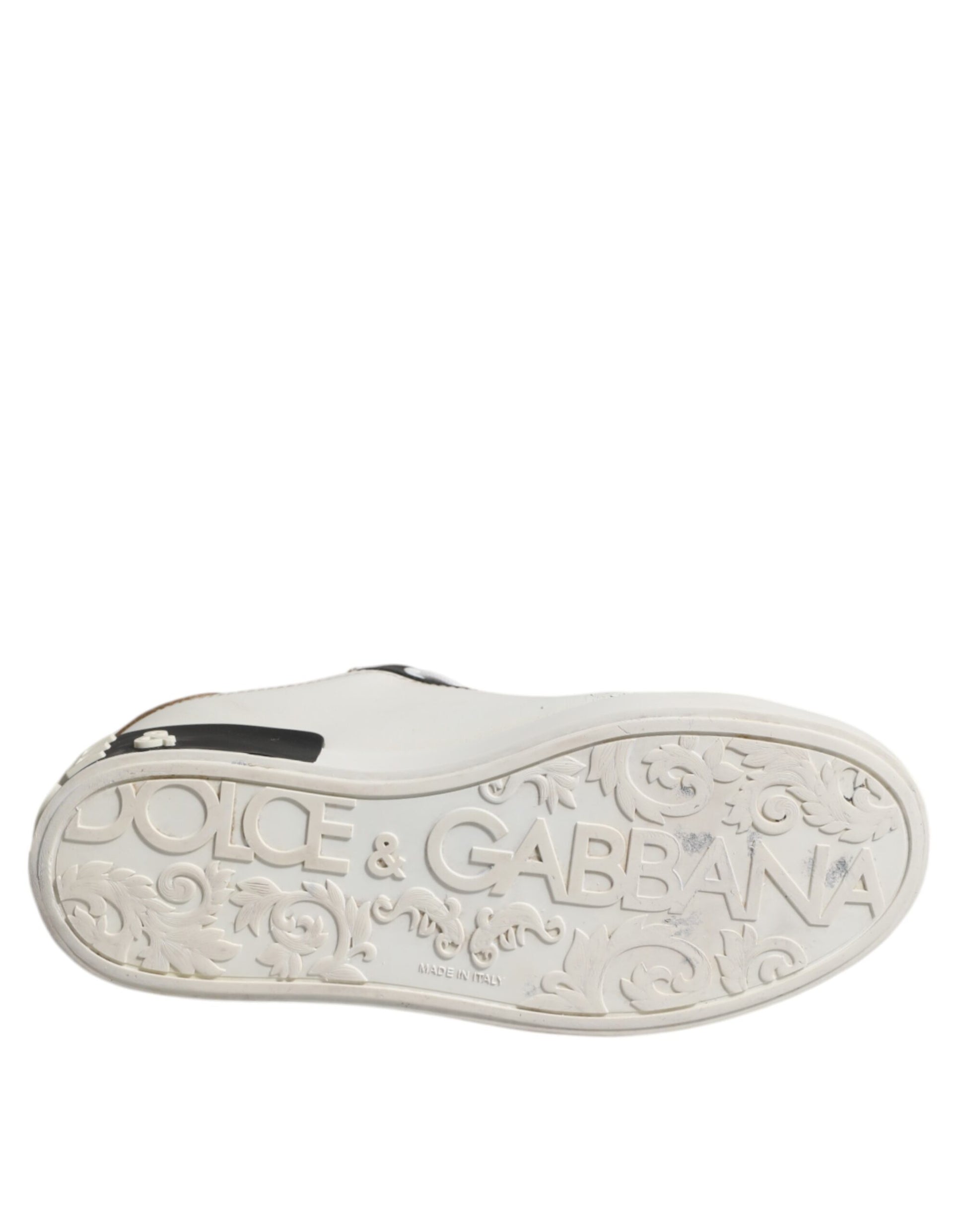 White Leather Sacred Heart Sneakers Shoes