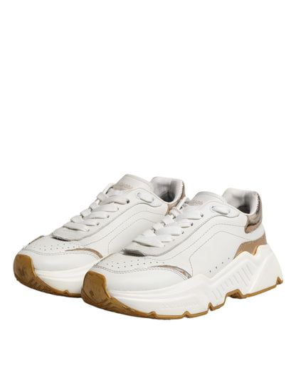 White Gold Daymaster Low Top Sneakers Shoes