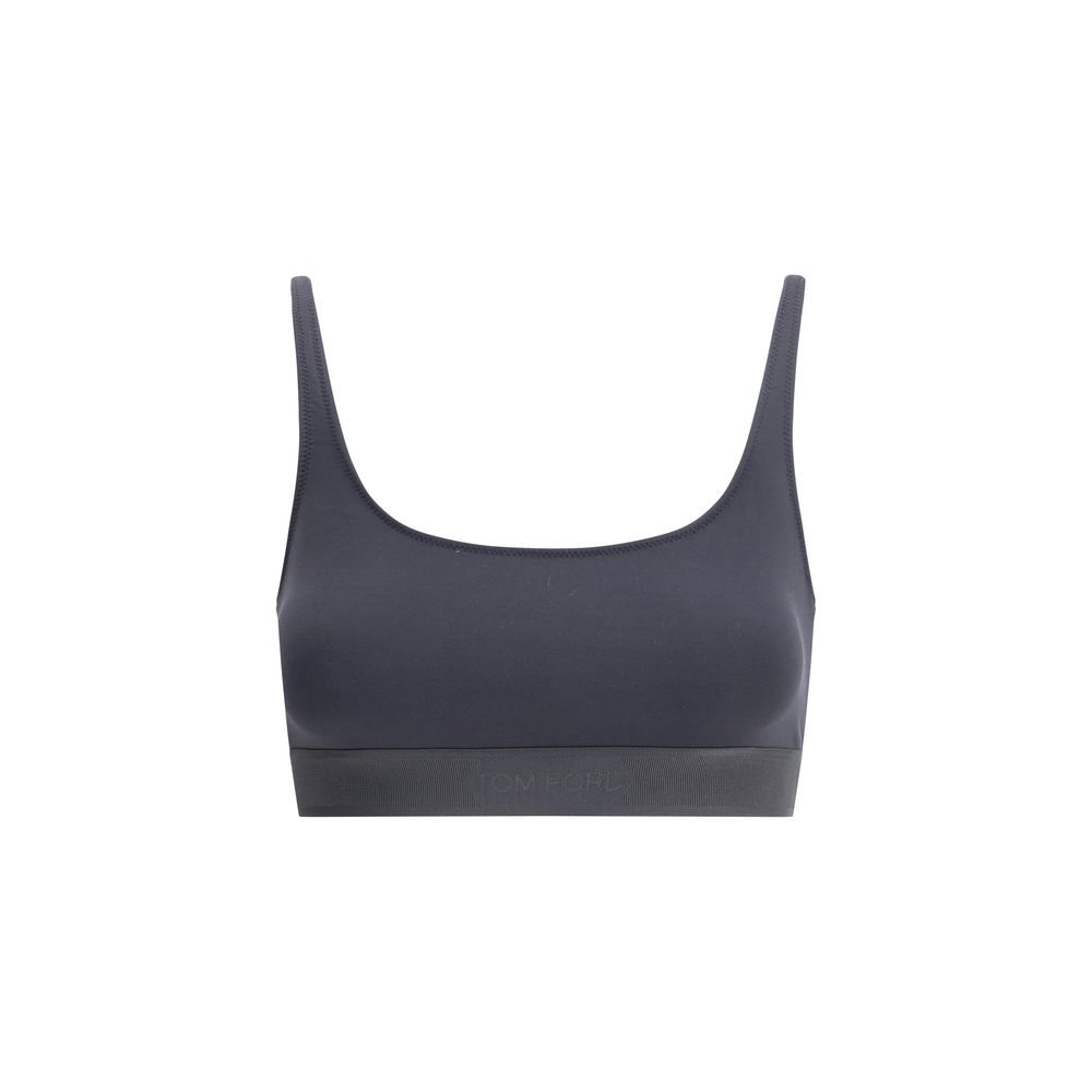 Modal bralette Top with jacquard logo
