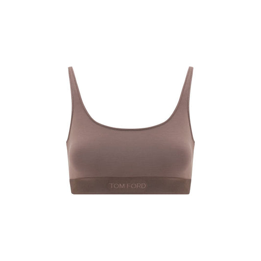 Modal bralette Top with jacquard logo