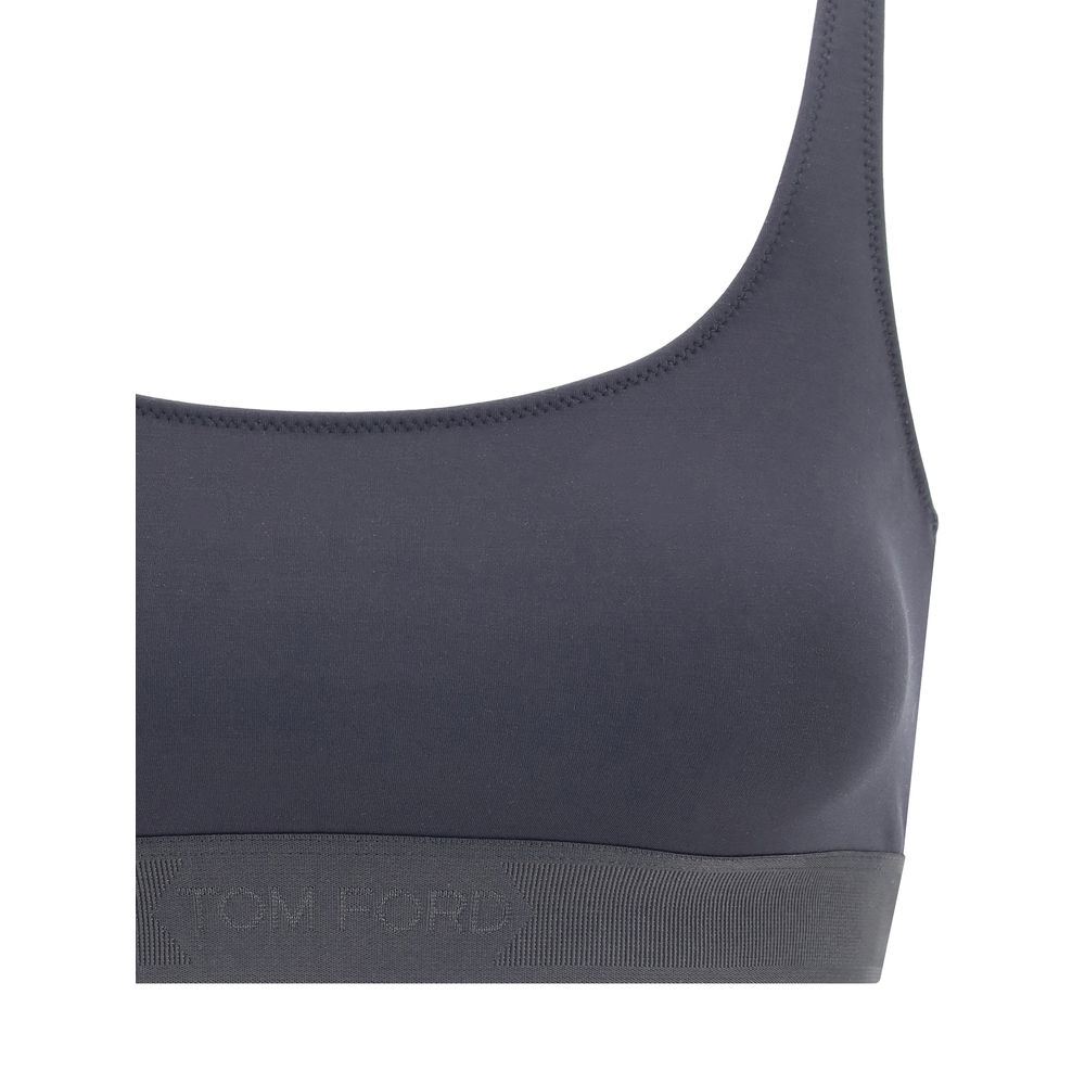 Modal bralette Top with jacquard logo