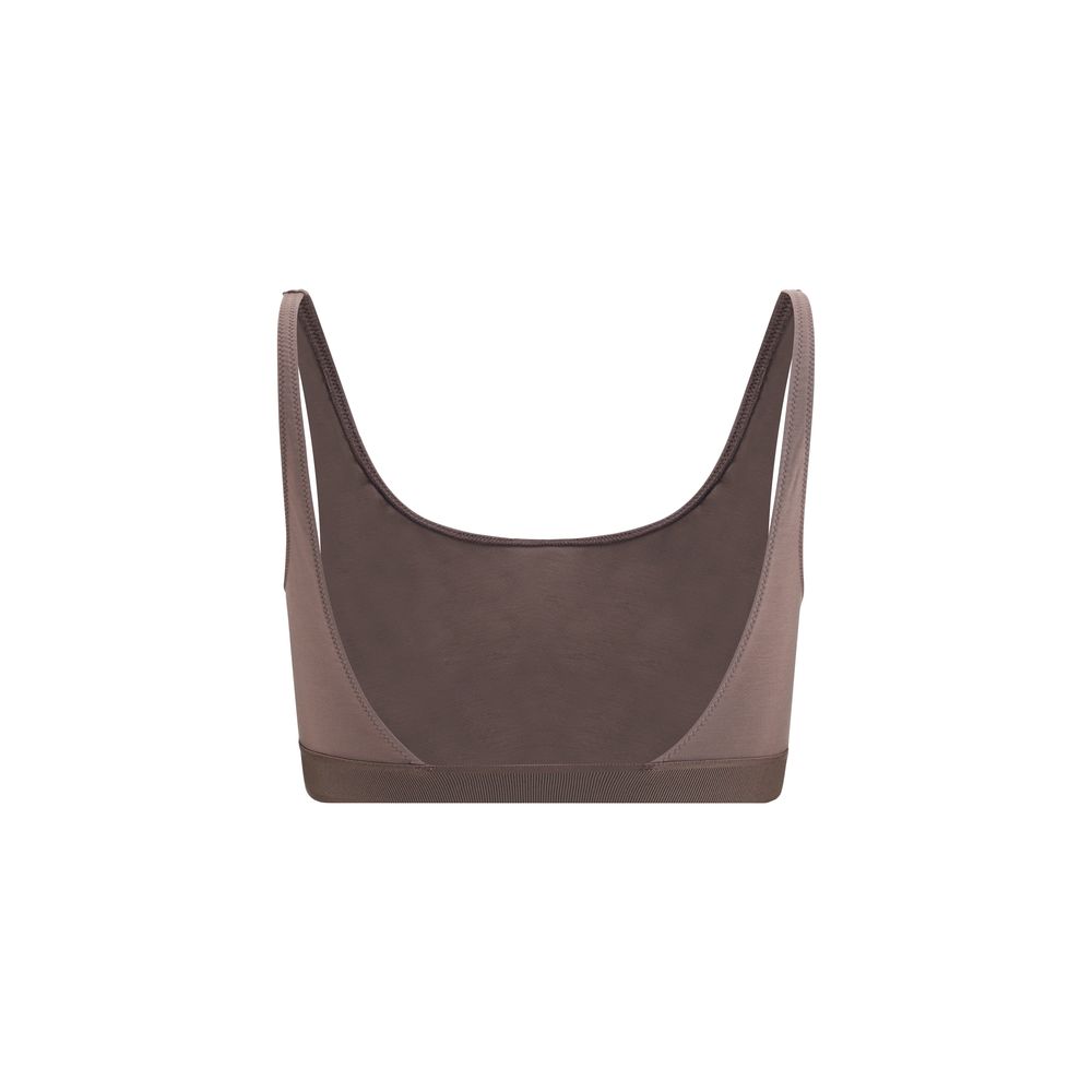 Modal bralette Top with jacquard logo