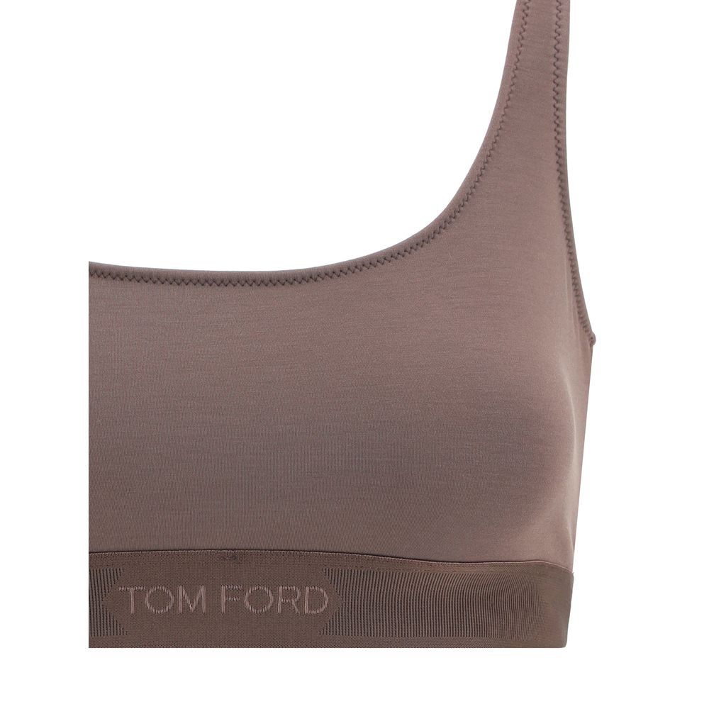 Modal bralette Top with jacquard logo