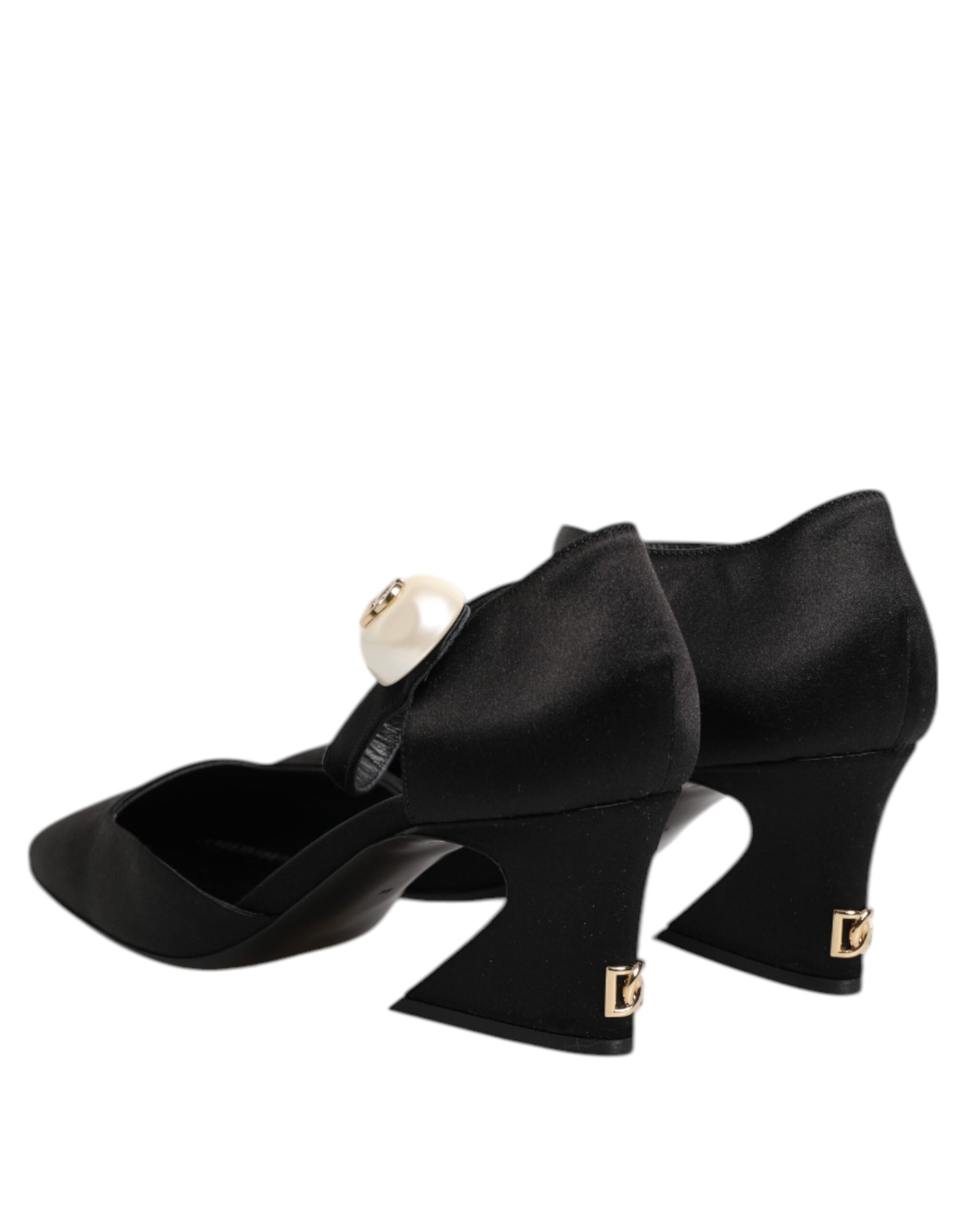 Black Leather Logo Ankle Strap Sandals Shoes