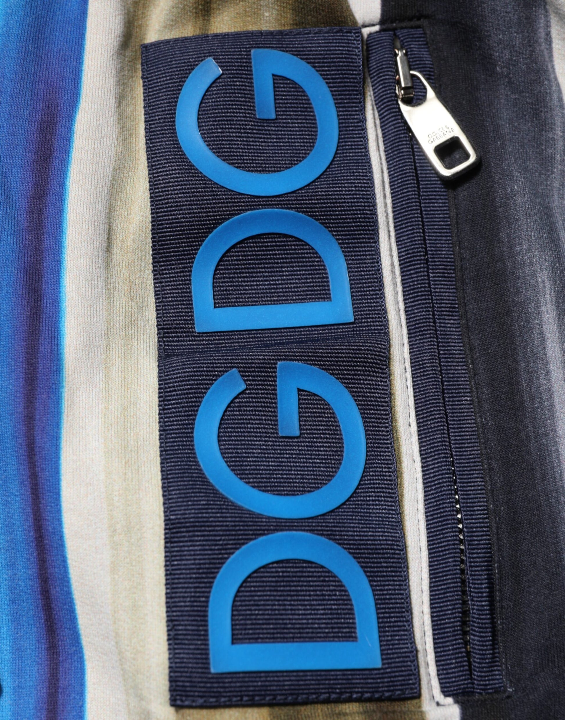 Multicolor Stripes DG Logo Cotton Skinny Pants