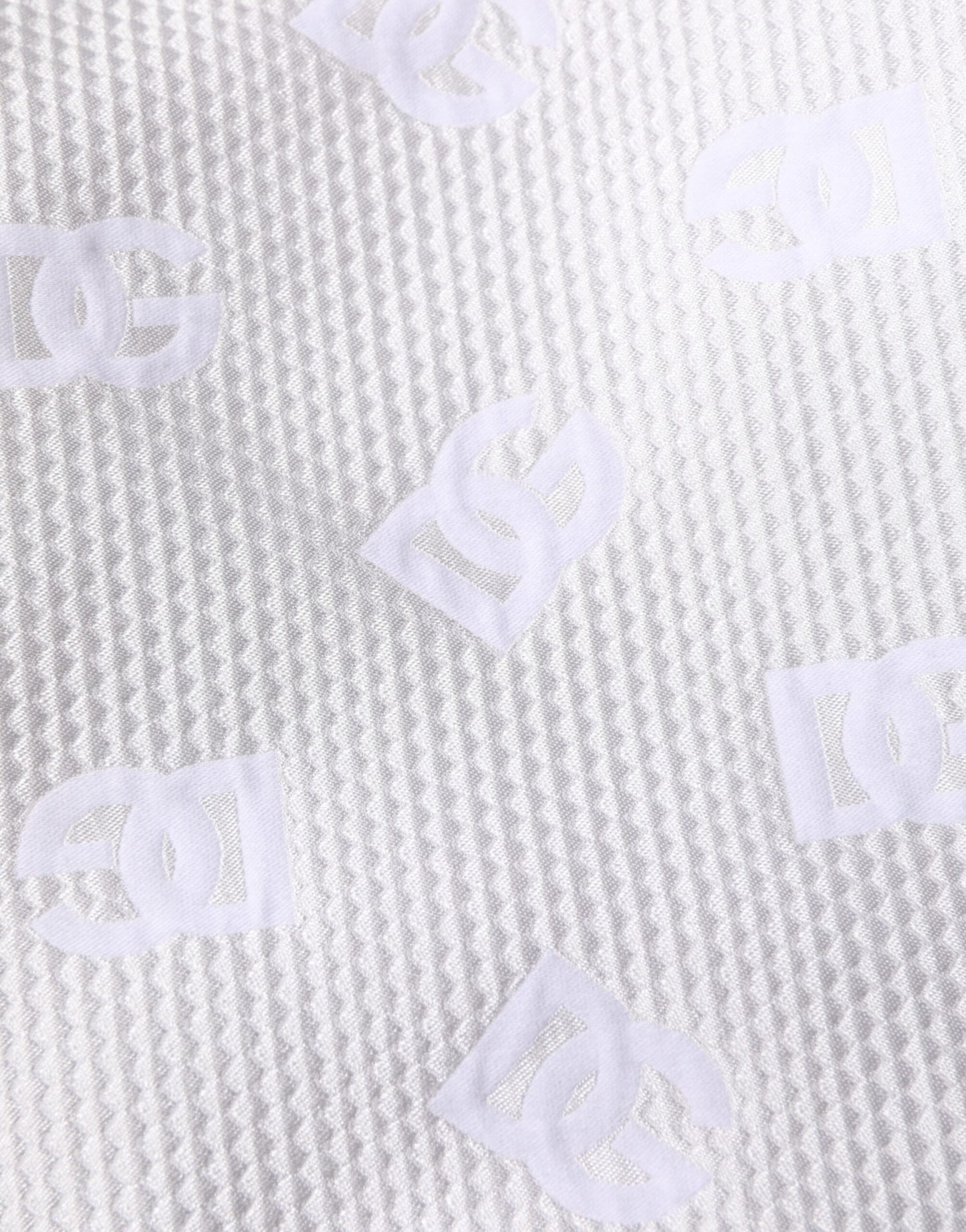 White DNA DG Patch Logo Cotton Trouser Shorts