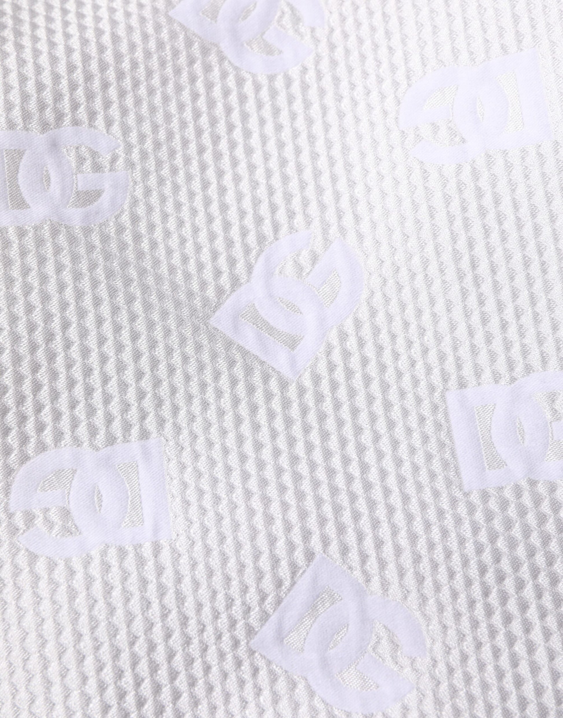 White DNA DG Patch Logo Cotton Trouser Shorts