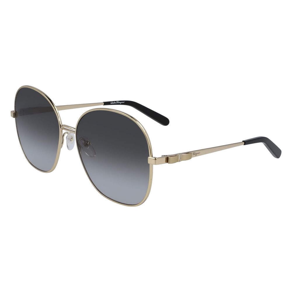 Gafas de sol de metal dorado