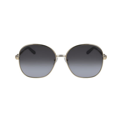 Gafas de sol de metal dorado