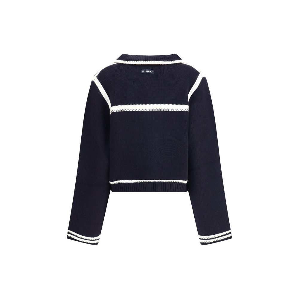 Cardigan with contrasting profiles