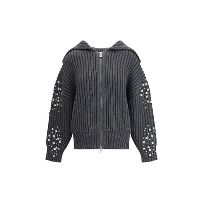 Rhinestones wool Cardigan