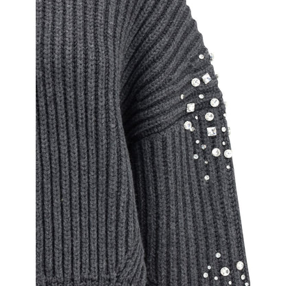 Rhinestones wool Cardigan