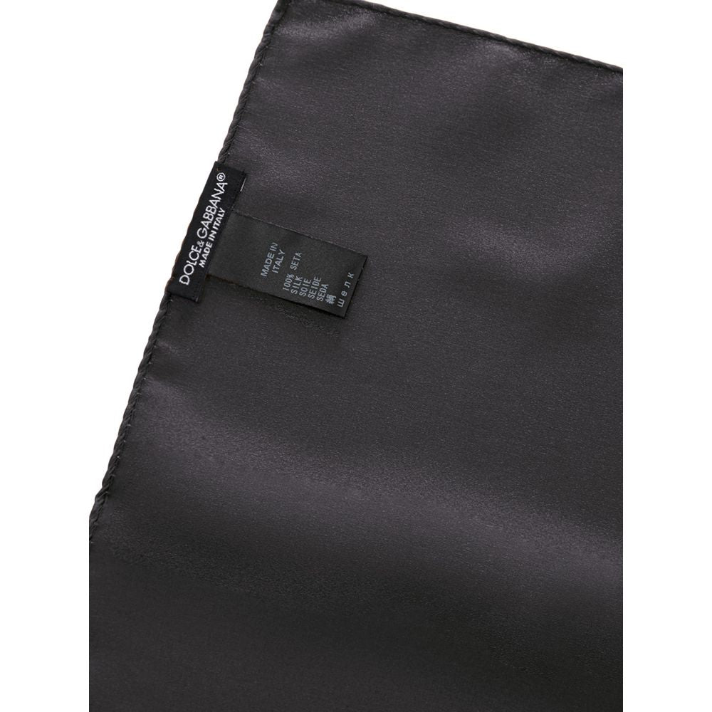 Gray Silk Pocket Square