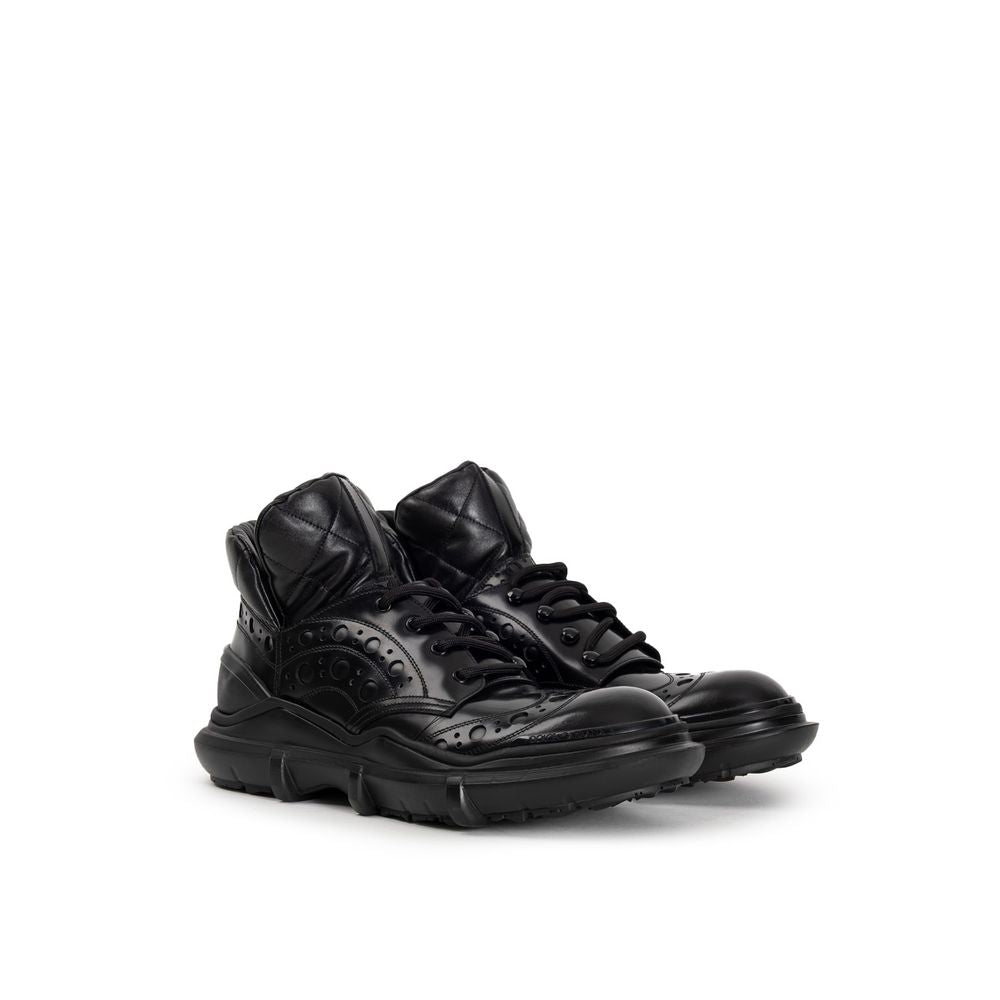 Black Leather Oxfords And Derby