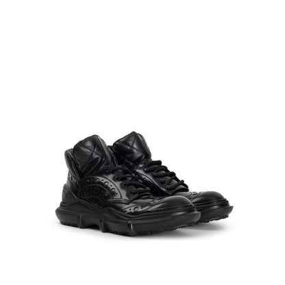 Black Leather Oxfords And Derby
