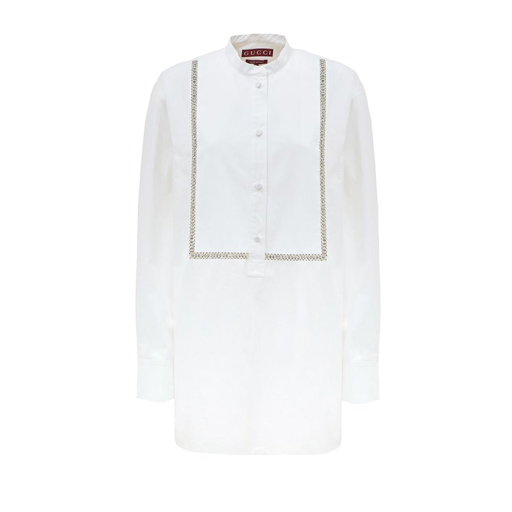 Camisa blanca de algodón