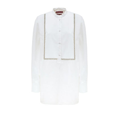 Camisa blanca de algodón