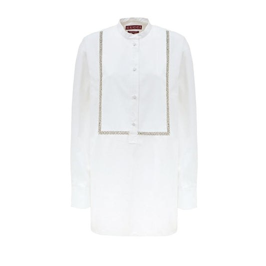 Camisa blanca de algodón
