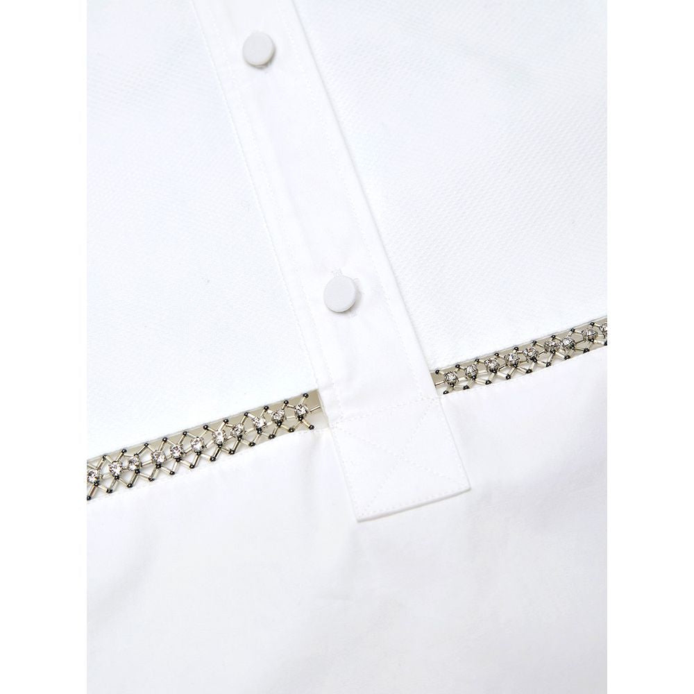 Camisa blanca de algodón