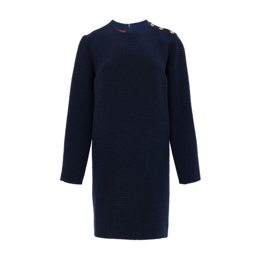 Navy Blue Wool Short
