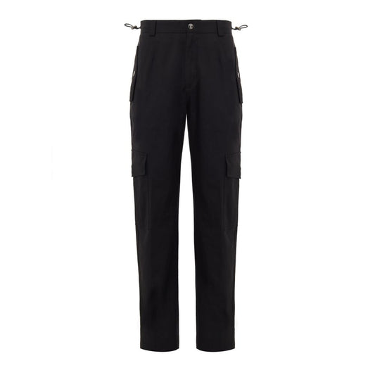 Black Cotton Cargo Pant