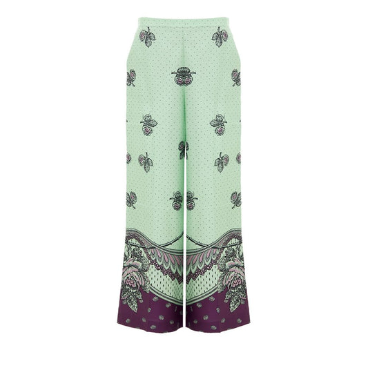Green Silk Pant