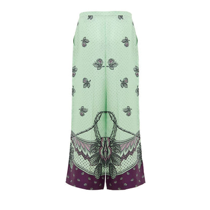 Green Silk Pant