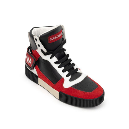 Bicolor Leather High Top