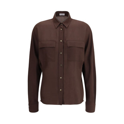Embellished collar Shirt