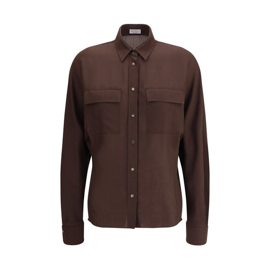 Embellished collar Shirt