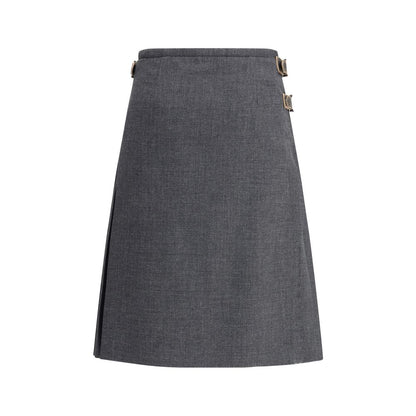 Pleated Skirt in kid mohair