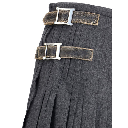 Pleated Skirt in kid mohair