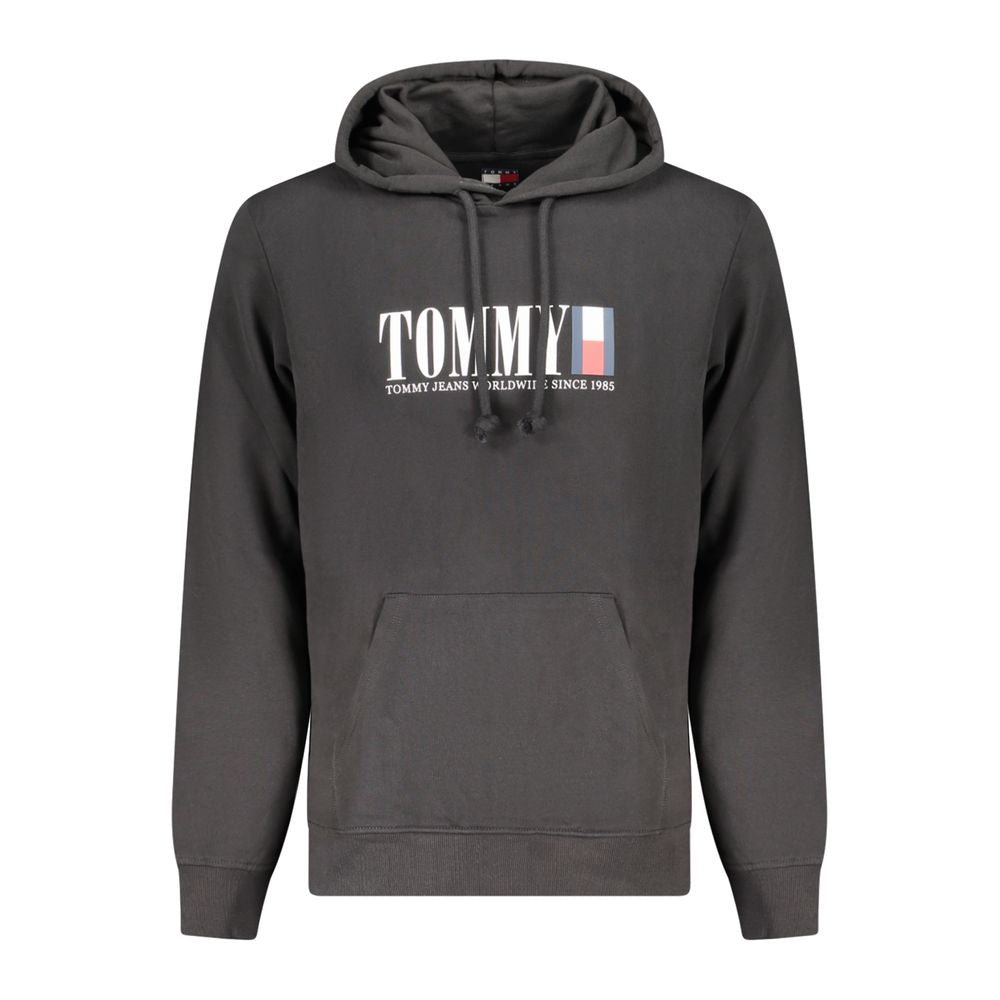 Black Cotton Men Sweater