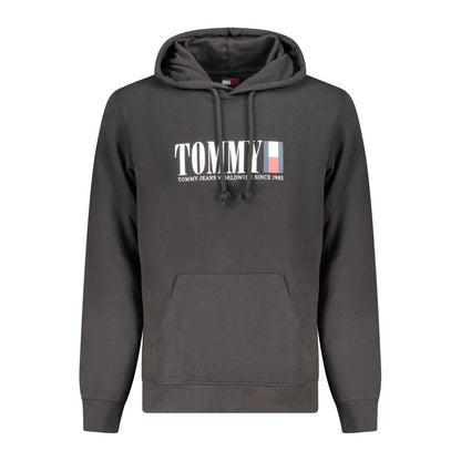 Black Cotton Men Sweater