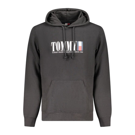 Black Cotton Men Sweater