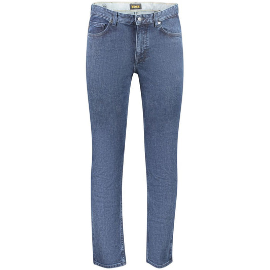 Blue Cotton Men's Slim Fit Jean