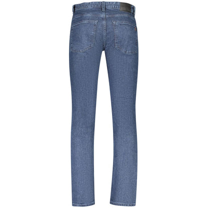 Blue Cotton Men's Slim Fit Jean