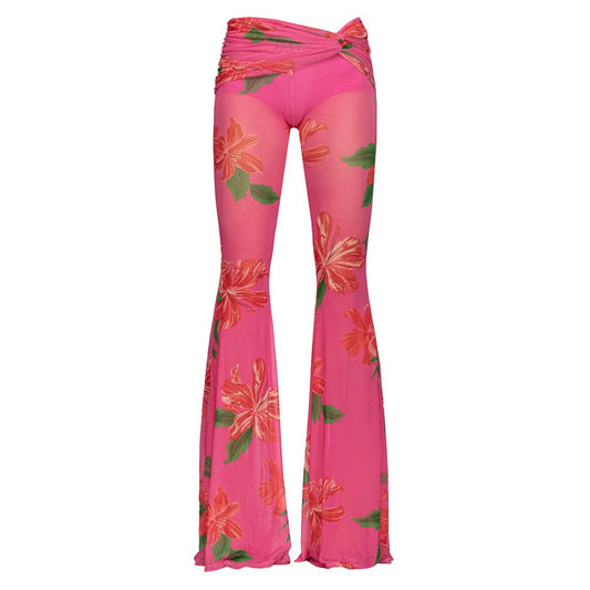 Multicolor Polyester Jeans & Pant