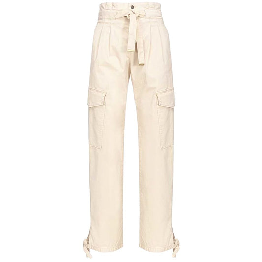 White Cotton Jeans & Pant