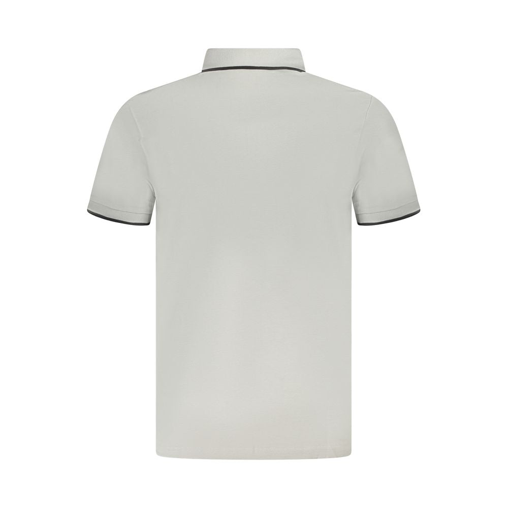 Gray Cotton Polo Shirt
