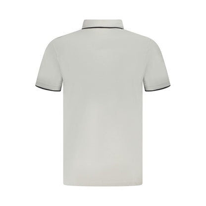 Gray Cotton Polo Shirt