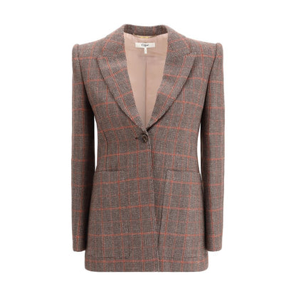 Wool plaid Blazer