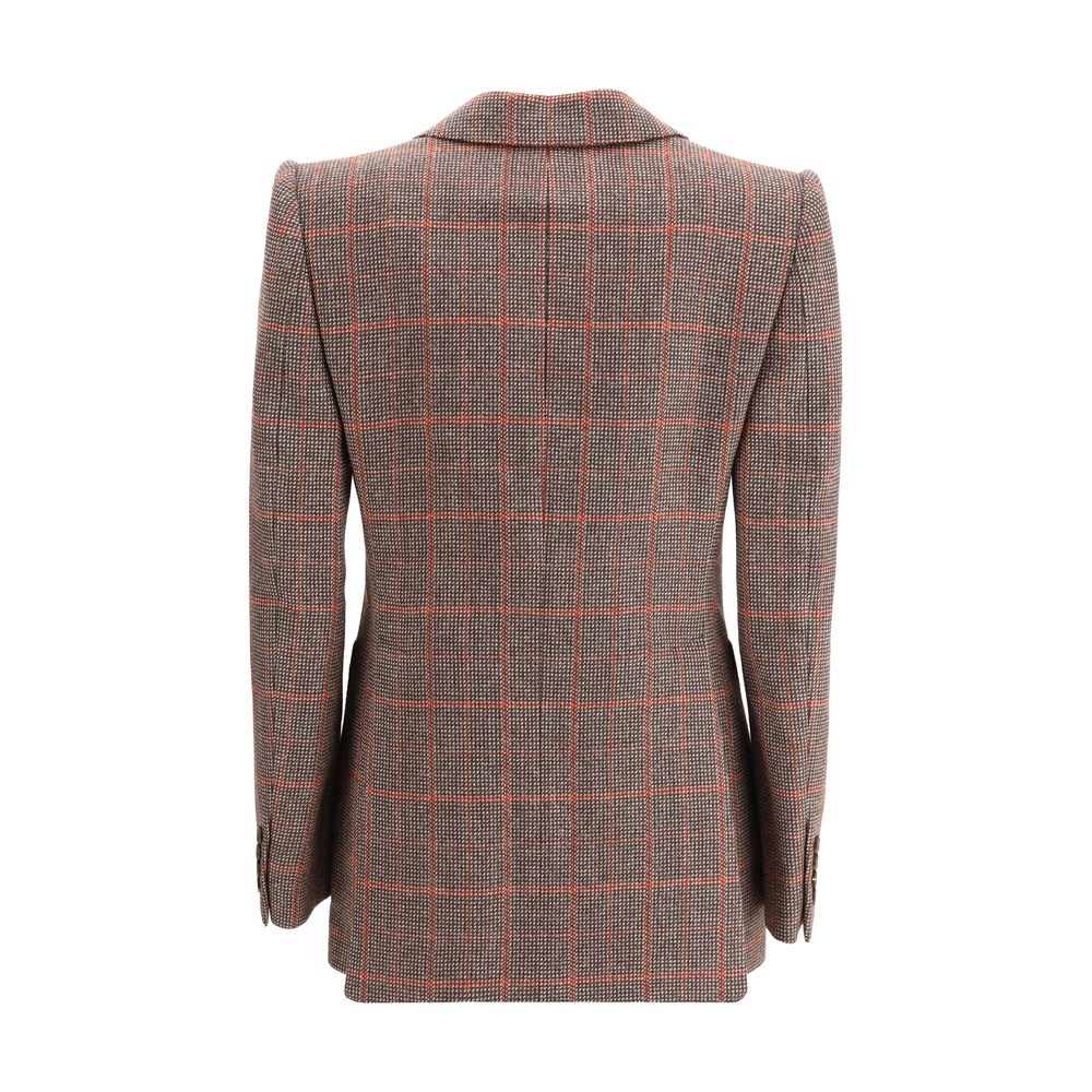 Wool plaid Blazer