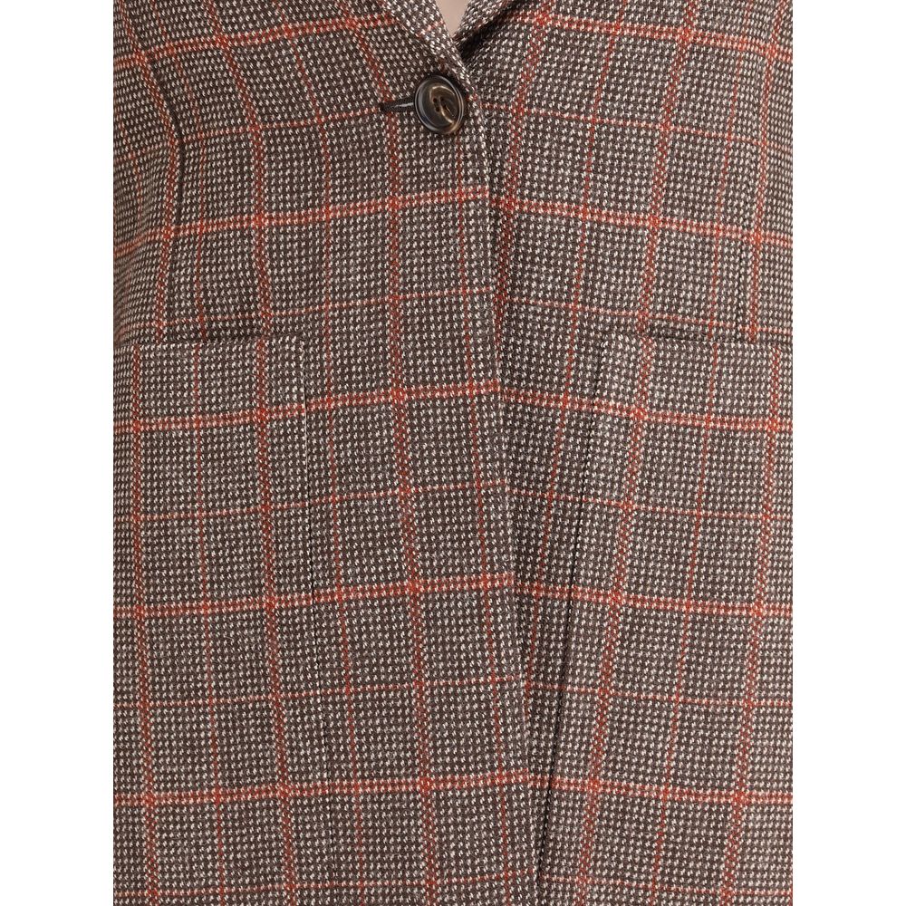 Wool plaid Blazer