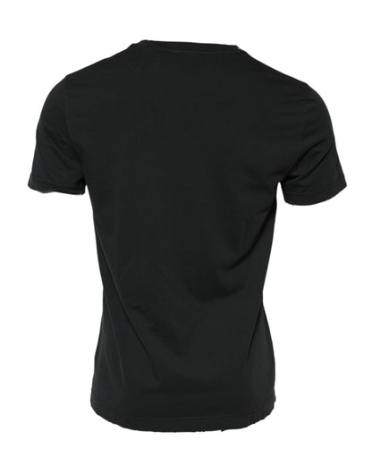 Black DG Crew Devotion Cotton Crew Neck T-shirt