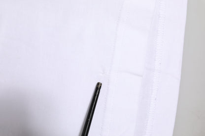 White Logo Crew Neck Short Sleeves T-shirt