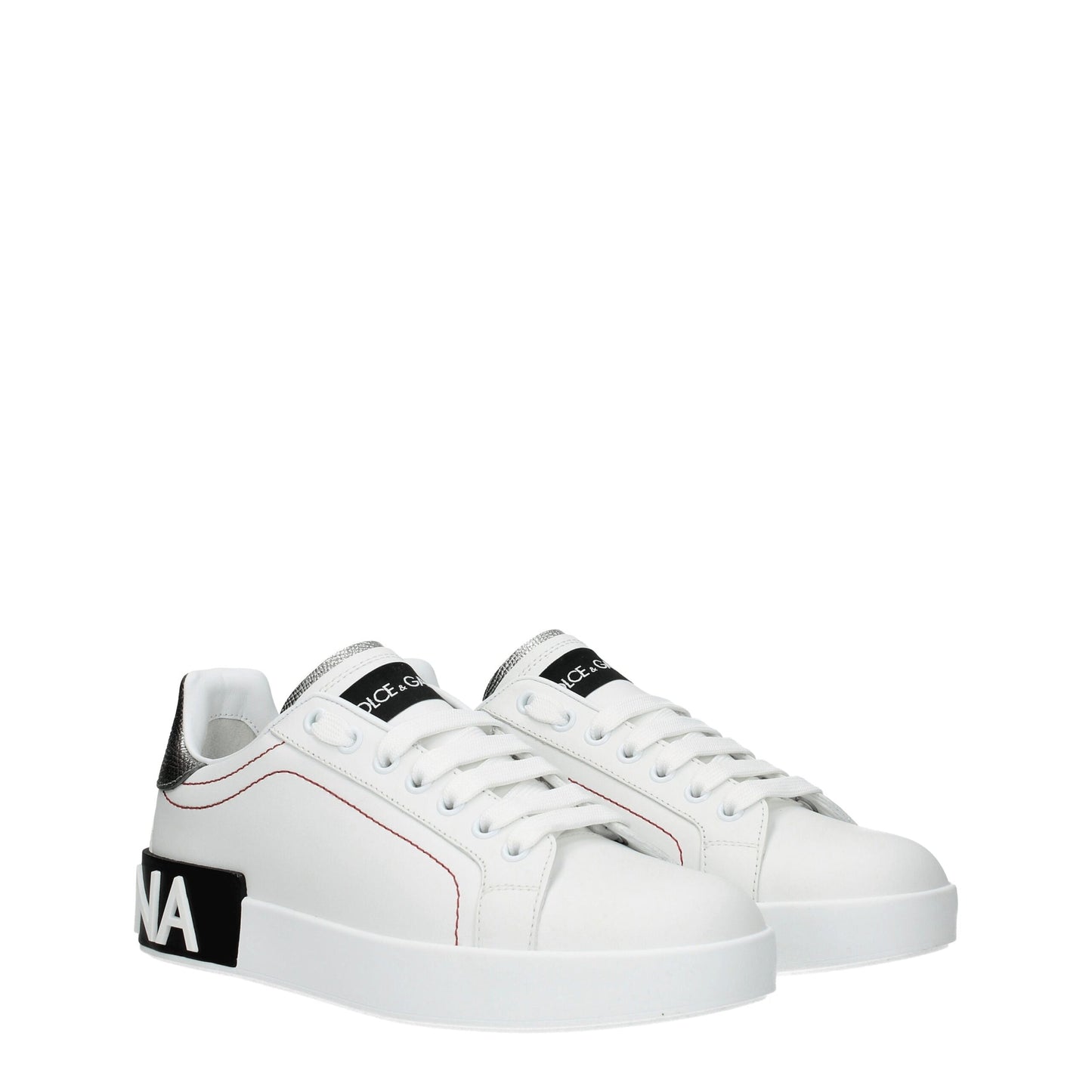 White Leather Low Tops