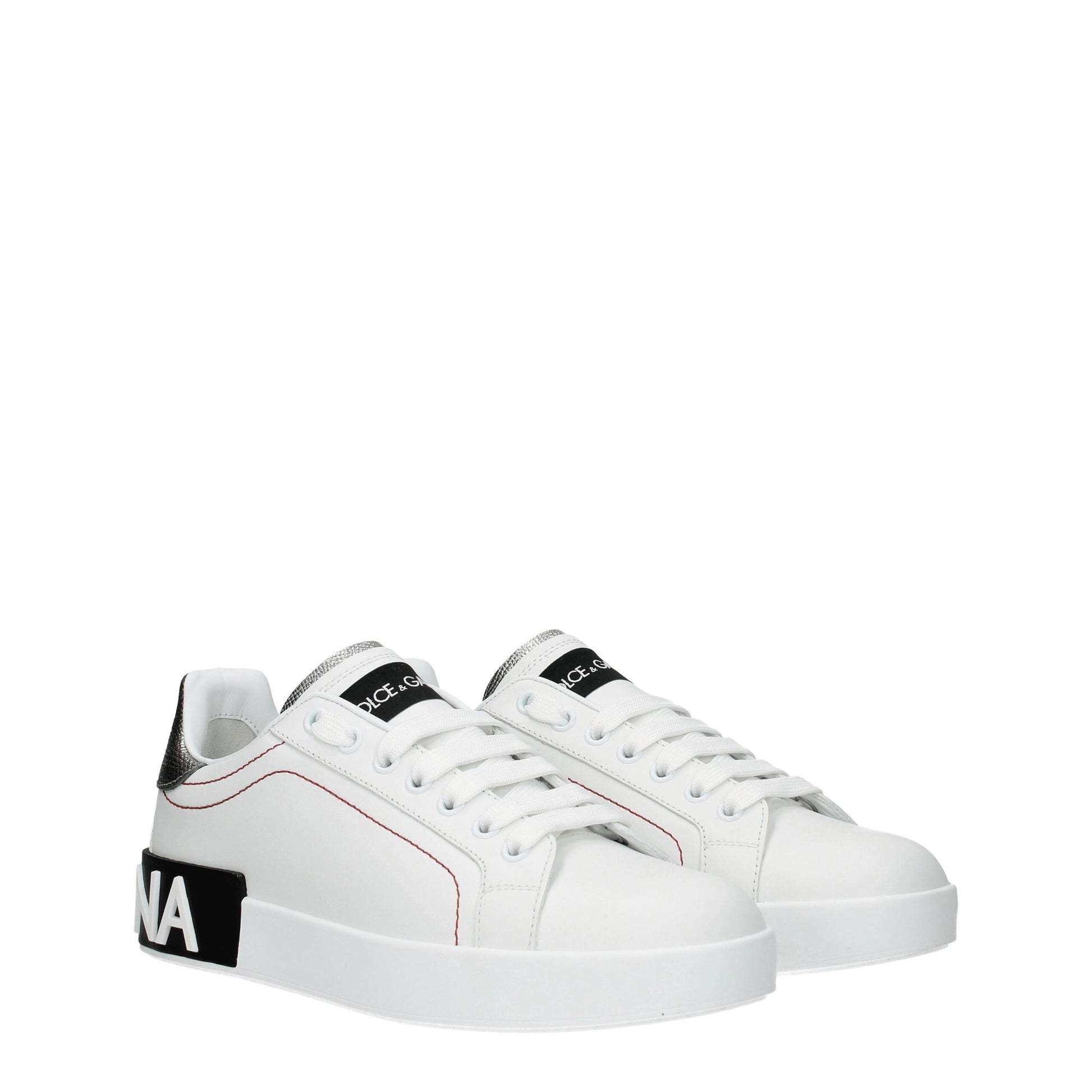 White Leather Low Tops